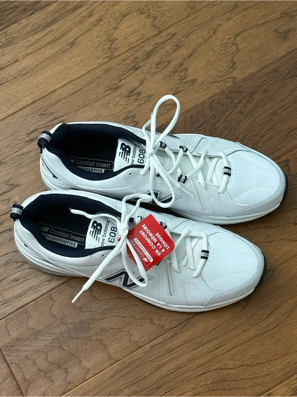 New Balance Men’s White and Black 608 Cushioned Lace-Up Sneakers New Size 13